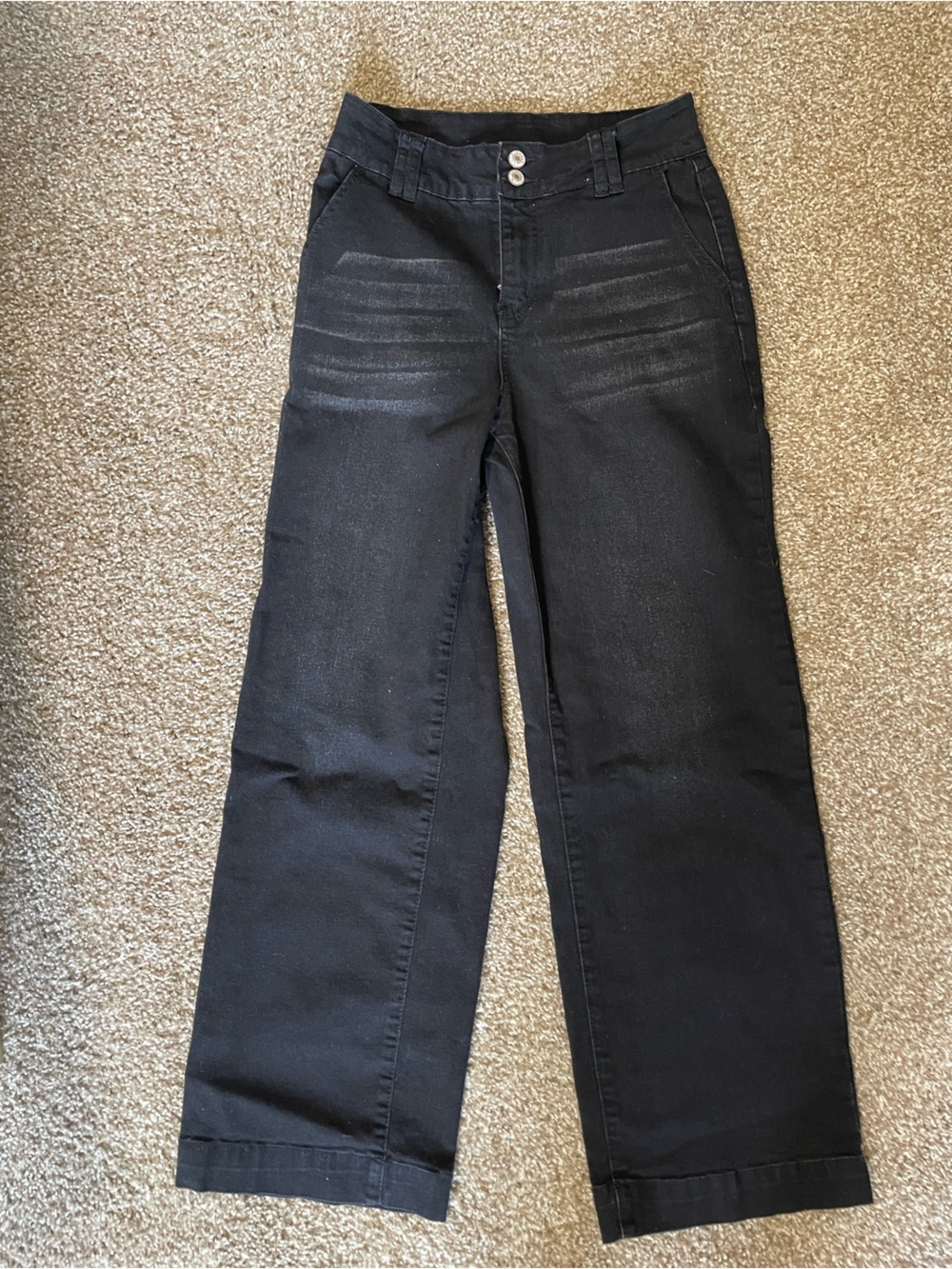 Classic Black Wide-Leg Women's Jeans
